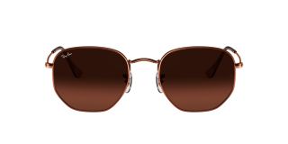 Óculos de sol Ray Ban 0RB3548N Dourados Redonda - 2