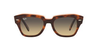 Óculos de sol Ray Ban 0RB2186 STATE STREET Rosa/Vermelho-Púrpura Quadrada - 2