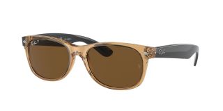 Óculos de sol Ray Ban 0RB2132 NEW WAYFARER Beige Quadrada - 1