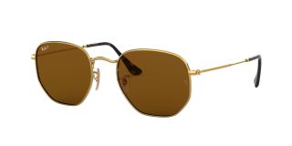 Óculos de sol Ray Ban 0RB3548N HEXAGONAL Dourados Quadrada - 1