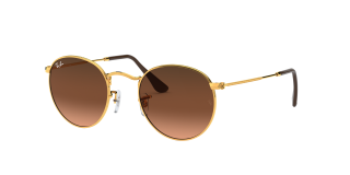 Óculos de sol Ray Ban 0RB3447 Dourados Redonda - 2
