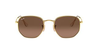 Óculos de sol Ray Ban 0RB3548N HEXAGONAL Dourados Quadrada - 2
