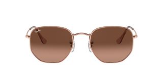 Óculos de sol Ray Ban 0RB3548N HEXAGONAL Dourados Quadrada - 2