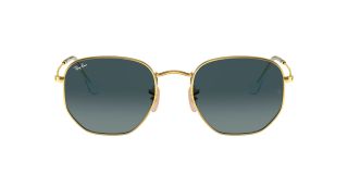 Óculos de sol Ray Ban 0RB3548N HEXAGONAL Dourados Quadrada - 2