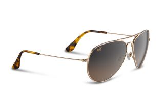 Óculos de sol Maui Jim HS264 MAVERICKS Dourados Retangular