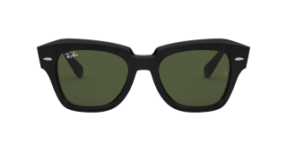 Óculos de sol Ray Ban 0RB2186 STATE STREET Preto Quadrada - 2