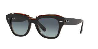 Óculos de sol Ray Ban 0RB2186 STATE STREET Preto Quadrada - 1