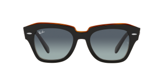 Óculos de sol Ray Ban 0RB2186 STATE STREET Preto Quadrada - 2