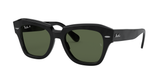 Óculos de sol Ray Ban 0RB2186 STATE STREET Preto Quadrada - 2