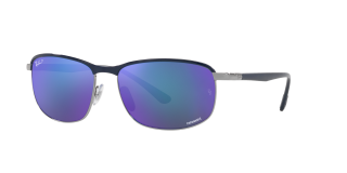 Óculos de sol Ray Ban 0RB3671CH Azul Retangular - 1
