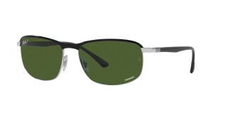 Óculos de sol Ray Ban 0RB3671CH Preto Retangular - 1