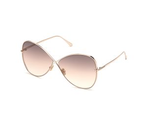 Óculos de sol Tom Ford FT0842 Dourados Borboleta - 1