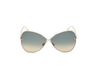 Óculos de sol Tom Ford FT0842 Dourados Borboleta - 2
