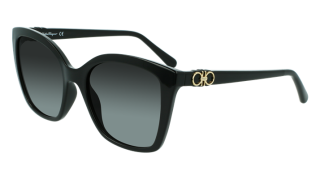 Óculos de sol SALVATORE FERRAGAMO SF1026S Preto Retangular - 2