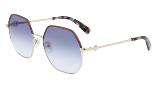 Óculos de sol Longchamp LO140SL Dourados Retangular - 2