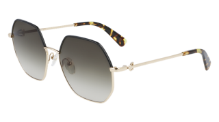 Óculos de sol Longchamp LO140SL Dourados Retangular - 2