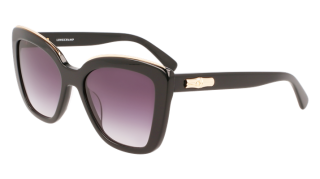 Óculos de sol Longchamp LO692S Preto Retangular - 2