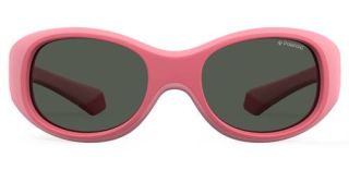 Óculos de sol Polaroid Kids PLD8038/S Rosa/Vermelho-Púrpura Retangular - 2