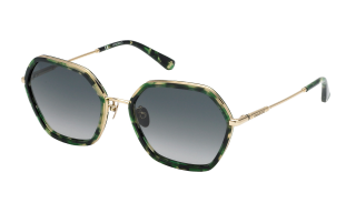 Óculos de sol Nina Ricci SNR268 Verde Quadrada