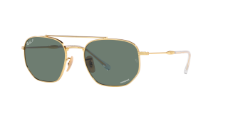 Óculos de sol Ray Ban 0RB3707 Dourados Quadrada - 2
