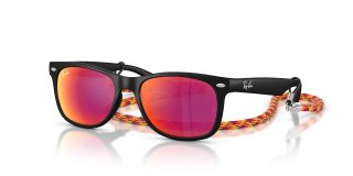 Óculos de sol Ray Ban Junior 0RJ9052S JUNIOR NEW WAYFARER Preto Quadrada - 1