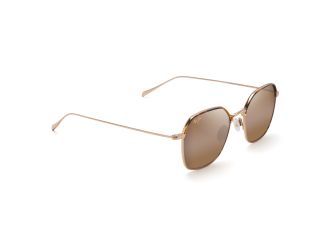 Óculos de sol Maui Jim H874 MOON DOGGY Dourados Redonda