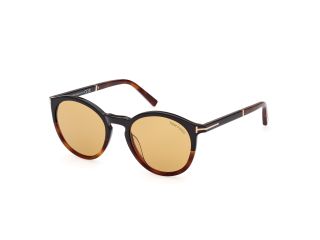 Óculos de sol Tom Ford FT1021 ELTON Castanho Redonda - 1