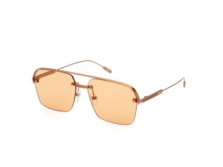 Óculos de sol Ermenegildo Zegna EZ0213 Laranja Aviador - 1