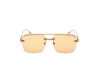 Óculos de sol Ermenegildo Zegna EZ0213 Laranja Aviador - 2