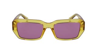 Óculos de sol Calvin Klein Jeans CKJ23602S Amarelo Retangular - 2
