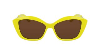 Óculos de sol Karl Lagerfeld KL6102S Amarelo Quadrada - 2
