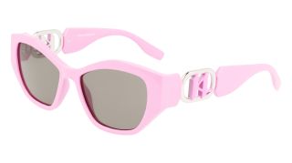 Óculos de sol Karl Lagerfeld KL6086S Rosa/Vermelho-Púrpura Quadrada - 1