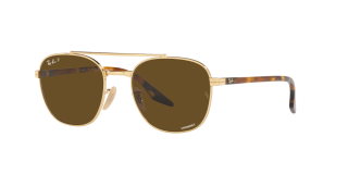 Óculos de sol Ray Ban 0RB3688 Dourados Quadrada - 2