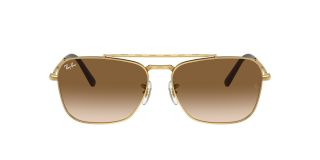Óculos de sol Ray Ban 0RB3636 NEW CARAVAN Dourados Quadrada - 2