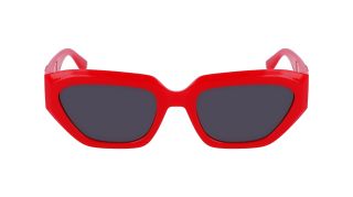 Óculos de sol Calvin Klein Jeans CKJ23652S Vermelho Retangular - 2