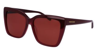 Óculos de sol SALVATORE FERRAGAMO SF1102S Grená Retangular - 1