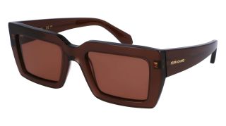 Óculos de sol SALVATORE FERRAGAMO SF1108S Castanho Retangular - 1