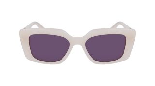 Óculos de sol Karl Lagerfeld KL6125S Beige Retangular - 2