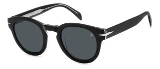 Óculos de sol David Beckham DB 7041/S FLAT Preto Ovalada - 1
