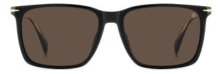 Óculos de sol David Beckham DB 1145/G/S Preto Retangular - 2