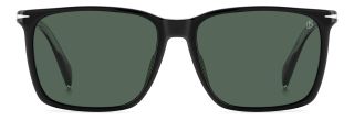 Óculos de sol David Beckham DB 1145/G/S Preto Retangular - 2