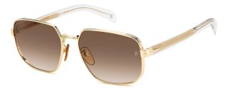 Óculos de sol David Beckham DB 7121/G/S Dourados Retangular - 1
