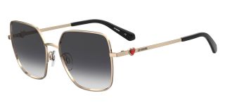 Óculos de sol LOVE MOSCHINO MOL075/S Dourados Quadrada