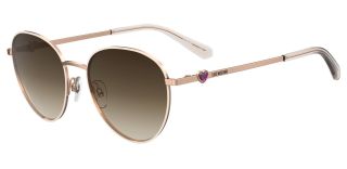 Óculos de sol LOVE MOSCHINO MOL074/S Dourados Ovalada