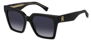 Óculos de sol Tommy Hilfiger TH 2100/S Preto Quadrada - 1