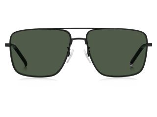 Óculos de sol Tommy Hilfiger TH 2110/S Preto Retangular - 2