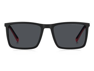 Óculos de sol Tommy Hilfiger TH 2077/S Preto Retangular - 2