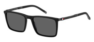 Óculos de sol Tommy Hilfiger TH 2077/S Preto Retangular - 1