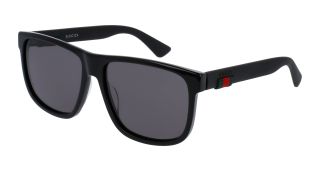 Óculos de sol Gucci GG0010S Preto Retangular