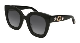 Óculos de sol Gucci GG0208S Preto Retangular